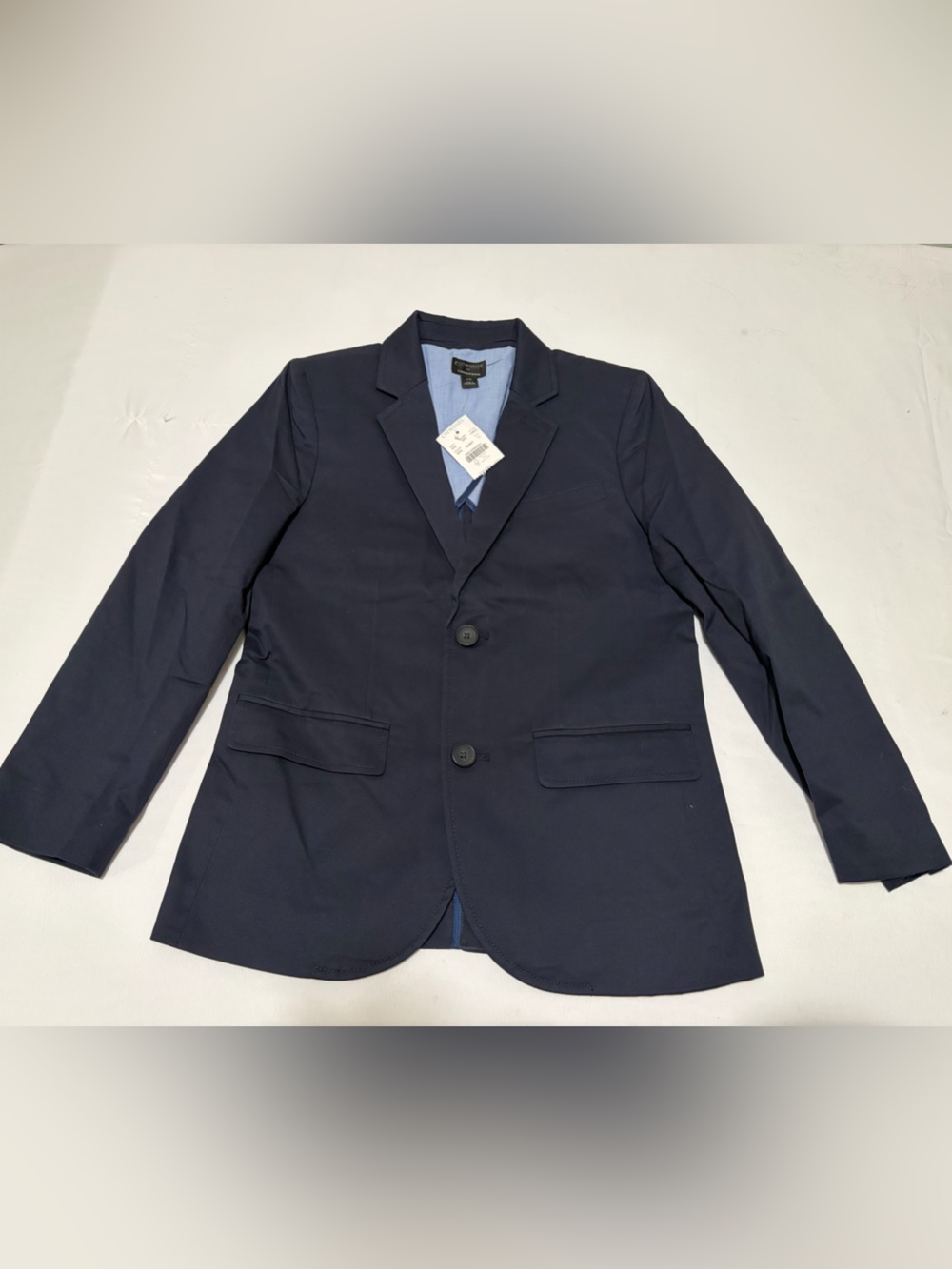 NWT Crewcuts Boys Thompson Blazer Navy Blue Chino Size 10